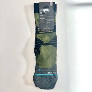 Stance Athletic Socks in Olive and Black